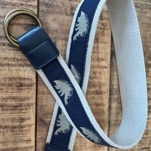 Baby Gap Kids Boys Woven Belt with Dinosaur Design - navy